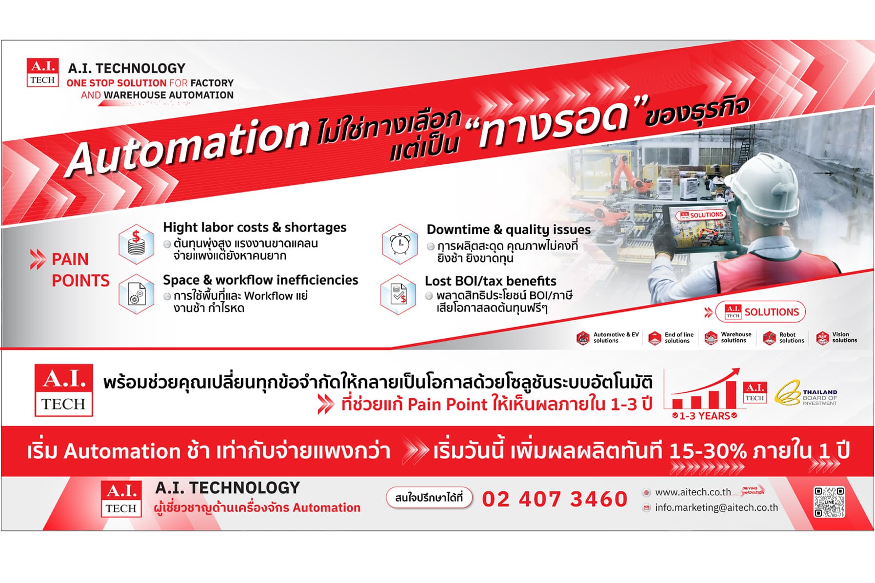 “Automation” ไม่ใช่ ทางเลือกแต่เป็น “ทางรอด” ของธุรกิจ